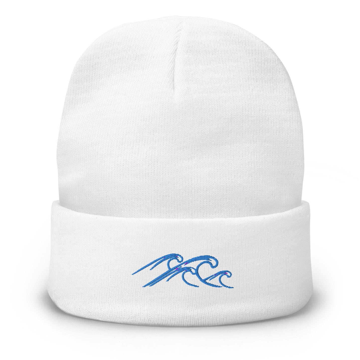 Waves Embroidered Beanie